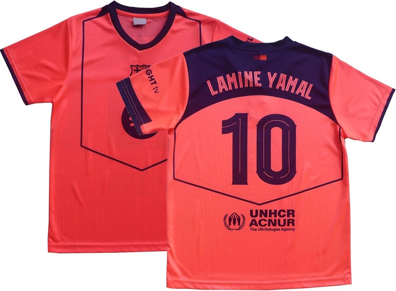 LeenBD Barca #10 Yamal 25/26 Third Kids Soccer Jersey Shirts Football Futbol Socks Set Youth Sizes - Image 2